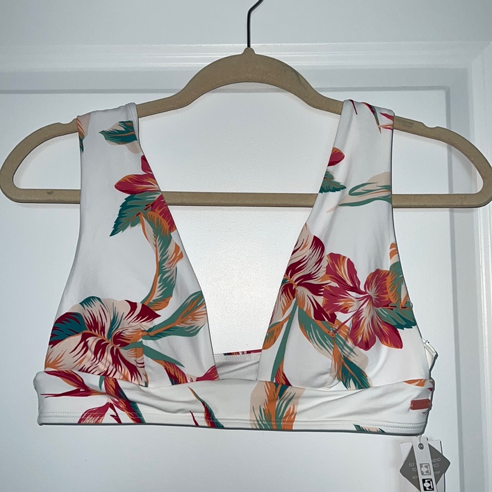 Roxy Women’s Colorful Floral Bikini Top